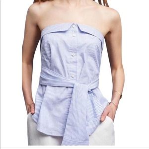 Anthropologie Strapless Top